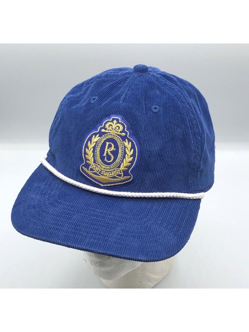 Firstport Port Stallings Blue Snapback Corduroy Hat with Rope Cord Lunden Olivia